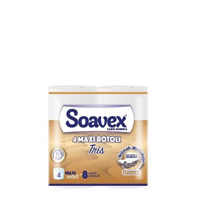 CARTA IGIENICA SOAVEX 3VELI TRIS 4ROTOLI