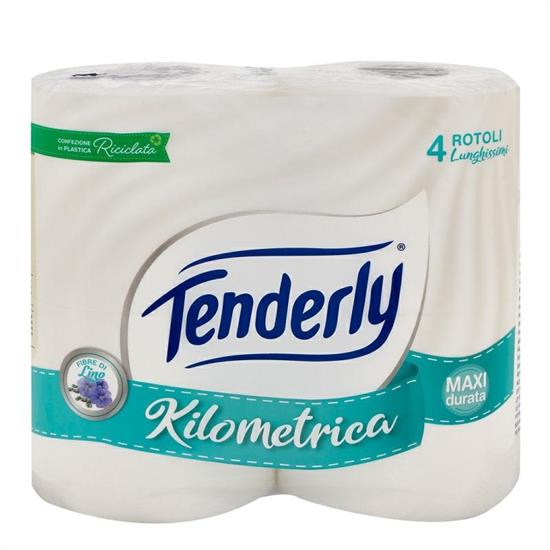 CARTA IGIENICA TENDERLY KILOMETRICA 4 ROTOLI