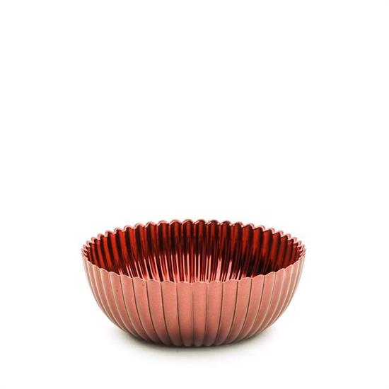 CENTROTAVOLA ROSSO IN PLASTICA D. 20 X H 7,5 CM