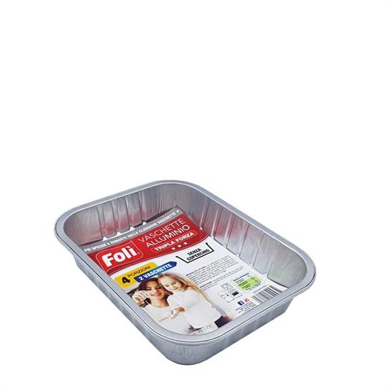 FOLI CONTENITORE 4 PORZIONI CONF. 2PZ
