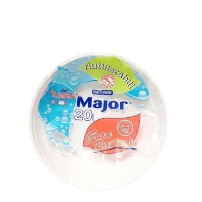 PIATTI PLASTICA RIUTILIZZABILI FONDI 20 MAJOR