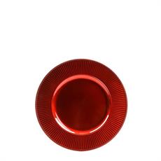 SOTTOPIATTO ROSSO IN PLASTICA 33 CM