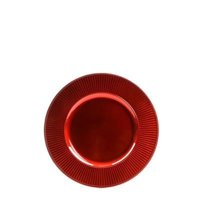 SOTTOPIATTO ROSSO IN PLASTICA 33 CM
