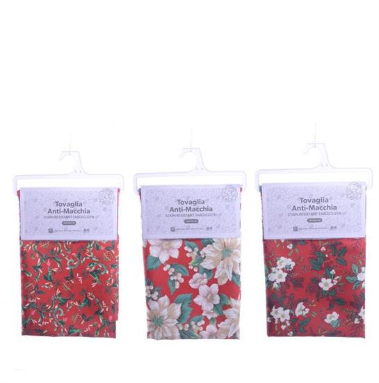 TOVAGLIA ANTIMACCHIA NATALIZIA POLIESTERE 140 X 240 CM ASS