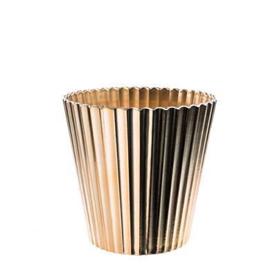 VASO ORO IN PLASTICA D. 16 X H 15,5 CM