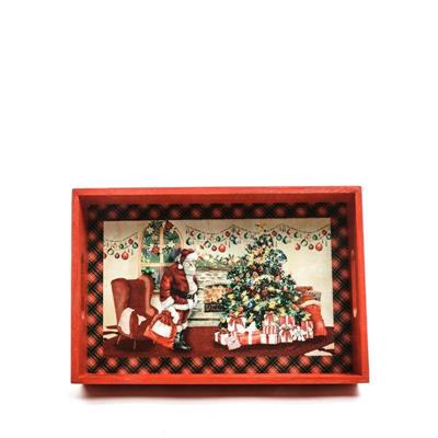 VASSOIO IN LEGNO 30 X 20 X H 5 CM