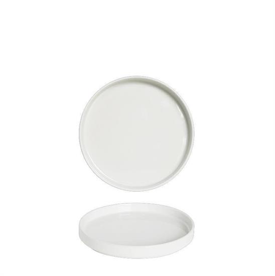 PIATTO OSLO PIANO 24 CM BIANCO