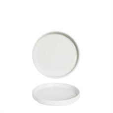 PIATTO OSLO PIANO 24 CM BIANCO