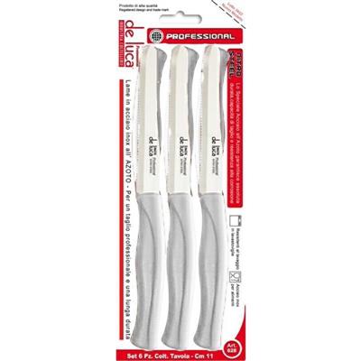 COLTELLO TAVOLA PUNTA TONDA CONF. 6 PZ BIANCO