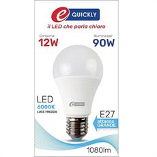 LAMPADINA GOCCIA LED A60 E27 12W 6000K