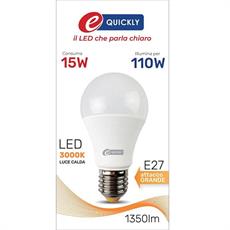 LAMPADINA GOCCIA LED A60 E27 15W 3000K