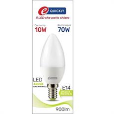 LAMPADINA CANDELA LED C37 E14 10W 4000K