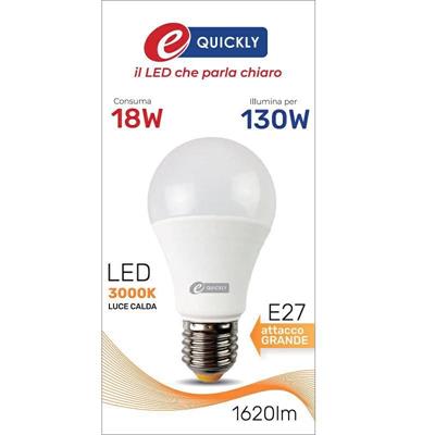 LAMPADINA GOCCIA LED A60 E27 18W 3000K