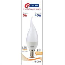 LAMPADINA LED COLPO DI VENTO E14 5W 3000K