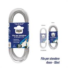 FILO STENDIBIANCHERIA ACCIAIO 10 MT X 4 MM