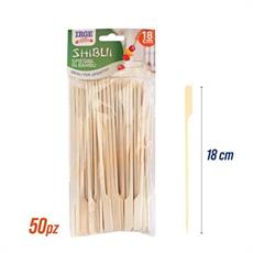 SPIEDINI BAMBOO GRANDI 18 CM CONF. 50 PZ