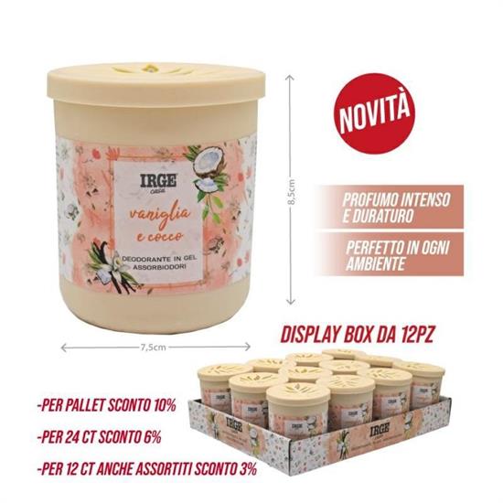 ASSORBIODORI GEL 190 GR BIANCO VANIGLIA E COCCO