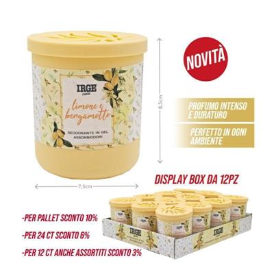 ASSORBIODORI GEL 190 GR GIALLO LIMONE E BERGAMOTTO