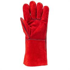 GUANTO IN PELLE ANTICALORE COLORE ROSSO MIS. 10