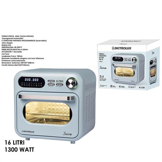 FORNO FRIGGITRICE DIGITALE 16 LT 1400W CELESTE