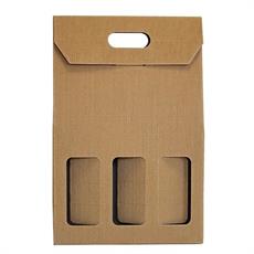 SCATOLA PORTABOTTIGLIA 3 POSTI ONDA SCOPERTA 27 X 9 X 40,3 A