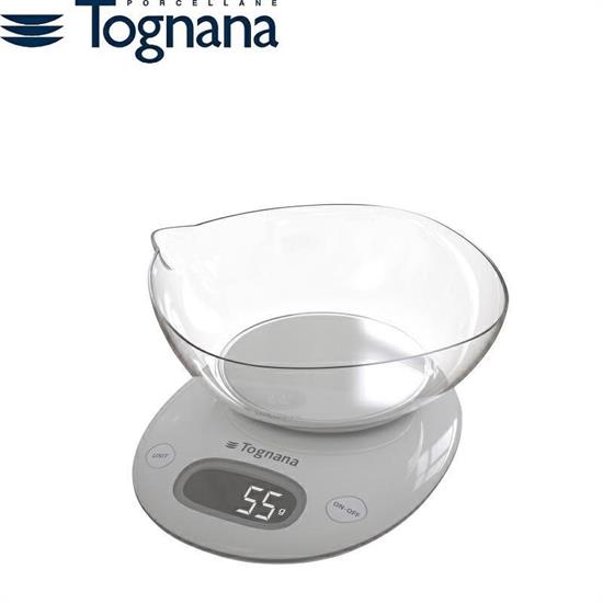 BILANCIA DA CUCINA CON CIOTOLA 5 KG IRIDEA GRIGIO PERLA