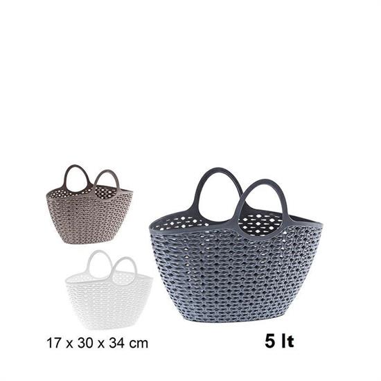 BORSA IN PLASTICA TRAFORATA 5 LT COLORI ASS