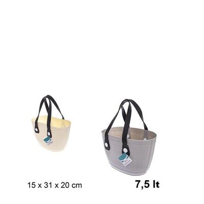 BORSA IN PLASTICA 7,5 LT COLORI ASS