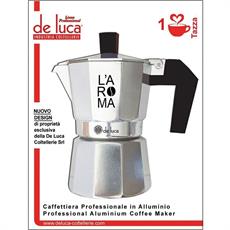 CAFFETTIERA ALLUMINIO 1 TZ MANICO NERO