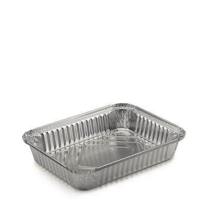 CONTENITORE RETTANGOLARE ALLUMINIO CON COPERCHIO 4 POR 50 PZ