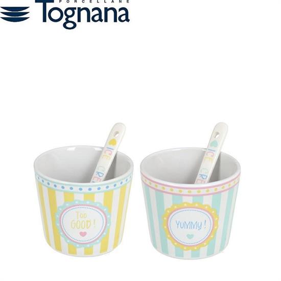 COPPETTA GELATO CON CUCCHIAINO 260 CC set 2 pz