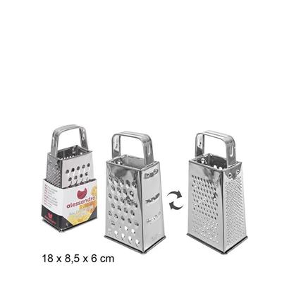 GRATTUGIA IN ACCIAIO 4 FACCE 18 CM