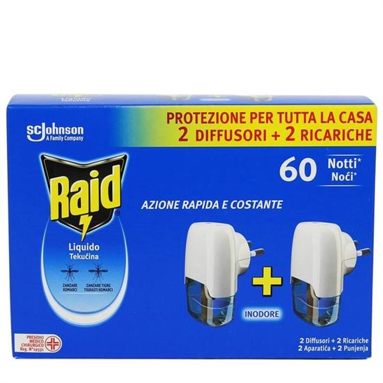 RAID LIQUIDO 2 PZ + 2 RICARICHE 30+30 NOTTI CLASSICA