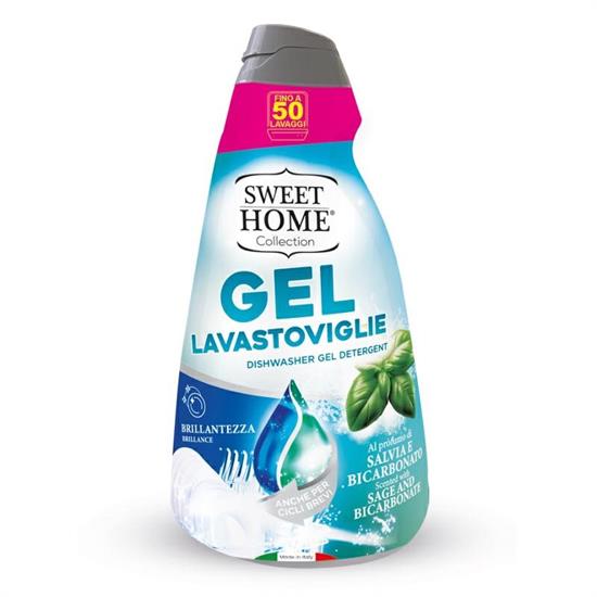 SWEET HOME LAVASTOVIGLIE GEL BICARBONATO 1LT 50 LAVAGGI