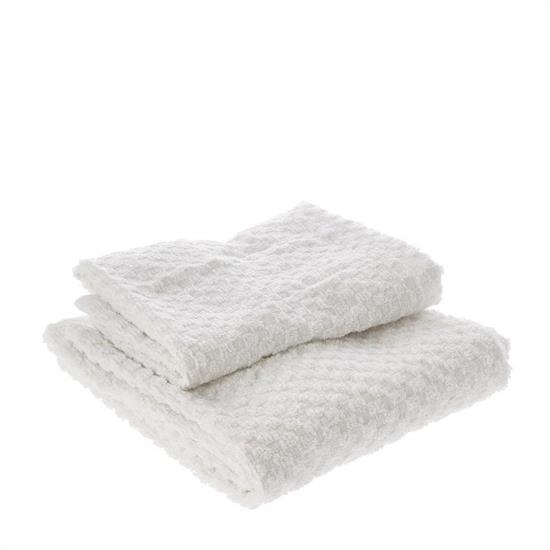 ASCIUGAMANO TRAVIS BIANCO SET 2 PZ 36 X 56 / 53 X 96 CM