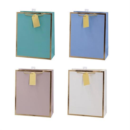 BORSA IN CARTA 26 X 12 X H 32 CM 4 COLORI ASS