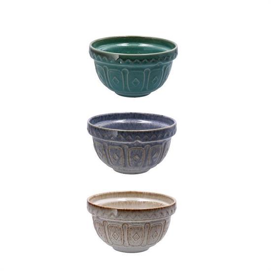 CIOTOLA IN CERAMICA WIRTZ D. 15 X H 8,5 CM 3 COLORI ASS