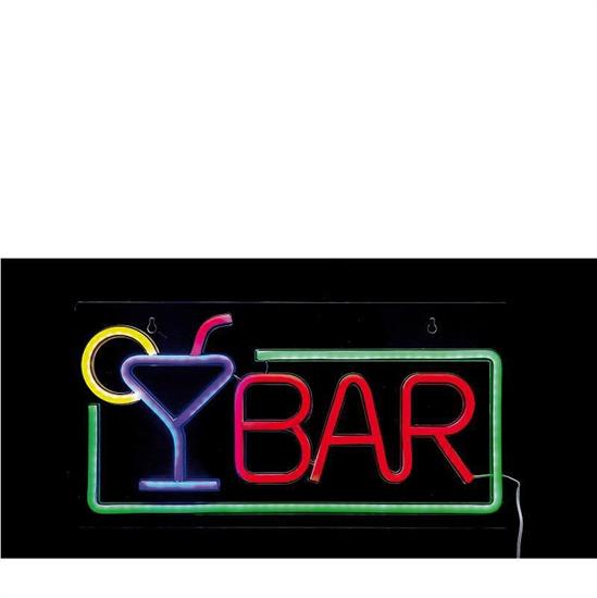 INSEGNA LUMINOSA NEON LED BAR 42 X 22 CM
