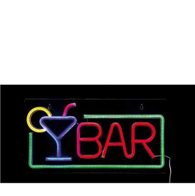 INSEGNA LUMINOSA NEON LED BAR 42 X 22 CM
