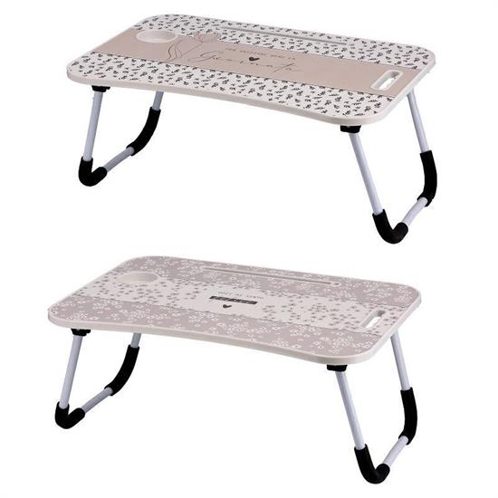 TAVOLO PIEGHEVOLE MDF + FERRO 60 X 20 X H 26 CM 2 ASS