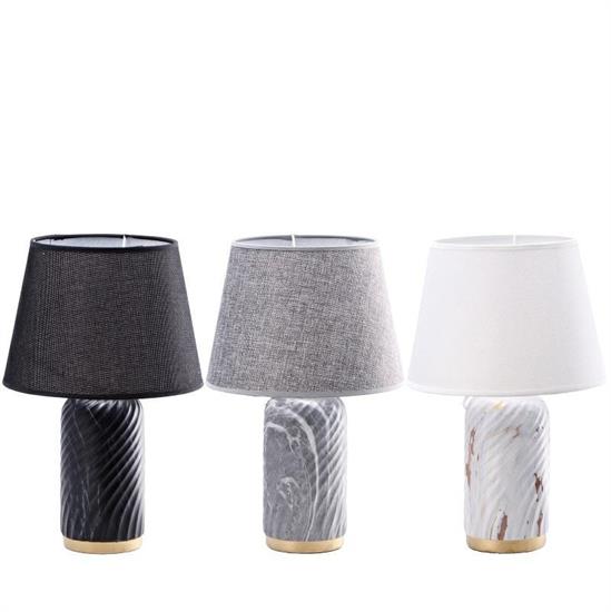 LAMPADA CERAMICA JELIS D. 25 X H 40 CM 3 COLORI ASS