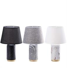 LAMPADA CERAMICA JELIS D. 25 X H 40 CM 3 COLORI ASS