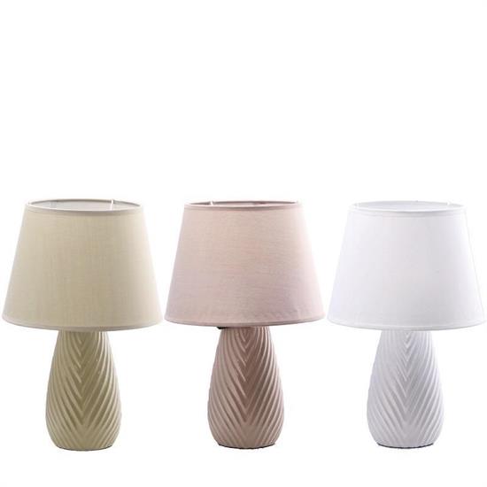 LAMPADA CERAMICA LIORA D. 25 X H 39 CM 3 COLORI ASS