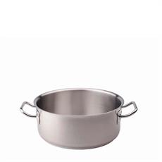 CASSERUOLA BASSA INOX 18/10 2 MANICI 16 CM