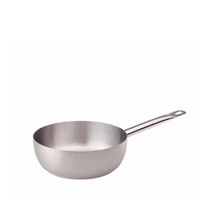 CASSERUOLA CONICA INOX 18/10 1 MANICO 16 CM