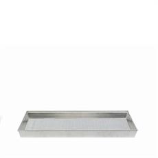 TEGLIA RETTANGOLARE IN LEGA DI ALLUMINIO FORATA 60 X 40 CM