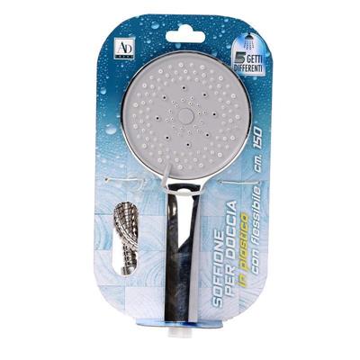 DOCCINO SOFFIONE PLASTICA 5 FUNZIONI + TUBO 150 CM