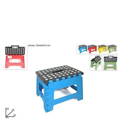 SGABELLO IN PLASTICA RICHIUDIBILE COLORI ASS