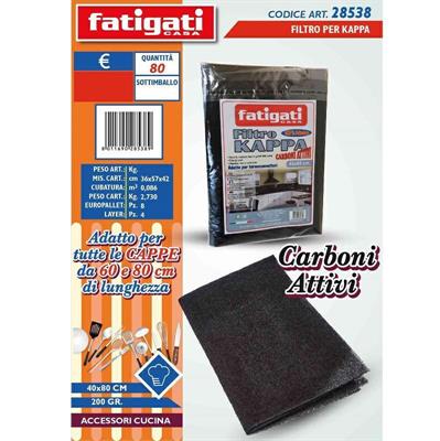 FILTRO PER CAPPA 40 X 80 CARBONI ATTIVI
