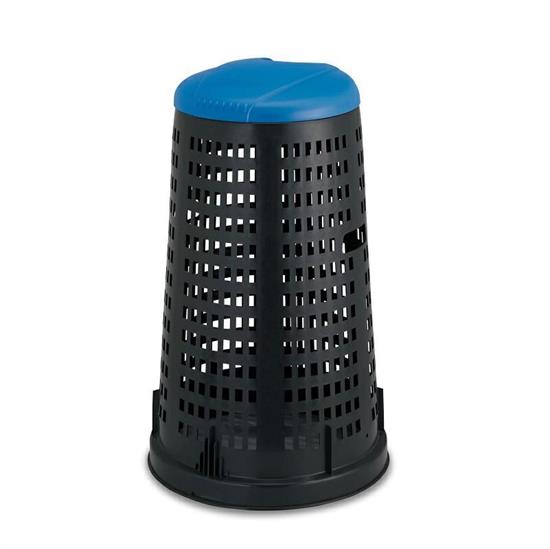 TRESPOLO FUSTO NERO COPERCHIO BLU 100 LT